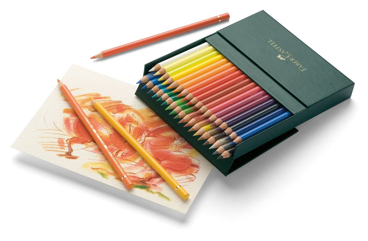 Faber-Castell Polychromos Pencils Tin Set of 36 Assorted Colors 